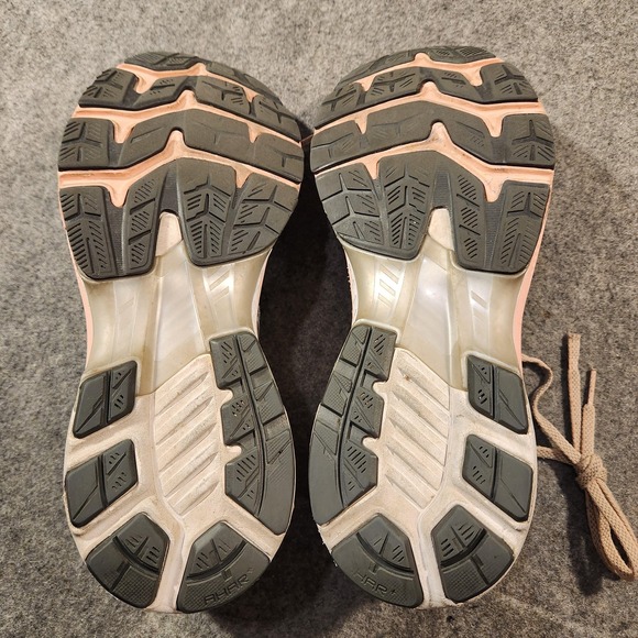 Asics Gel Kayano 27 Shoes Womens Size 10 Gray Pink Running Sneakers FlyteFoam - Picture 9 of 10